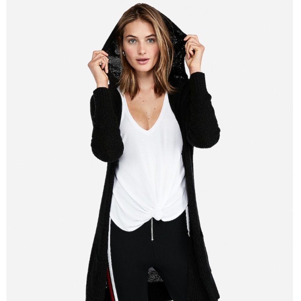 Express hooded cardigan